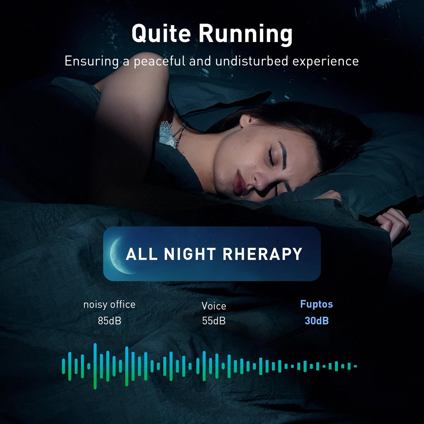 Fuptos Cold Therapy Machine - Quiet Cryotherapy Device for Knee & Shoulder Surgeries - Effective Pain Relief & Recovery - Auto Timer, Compact
