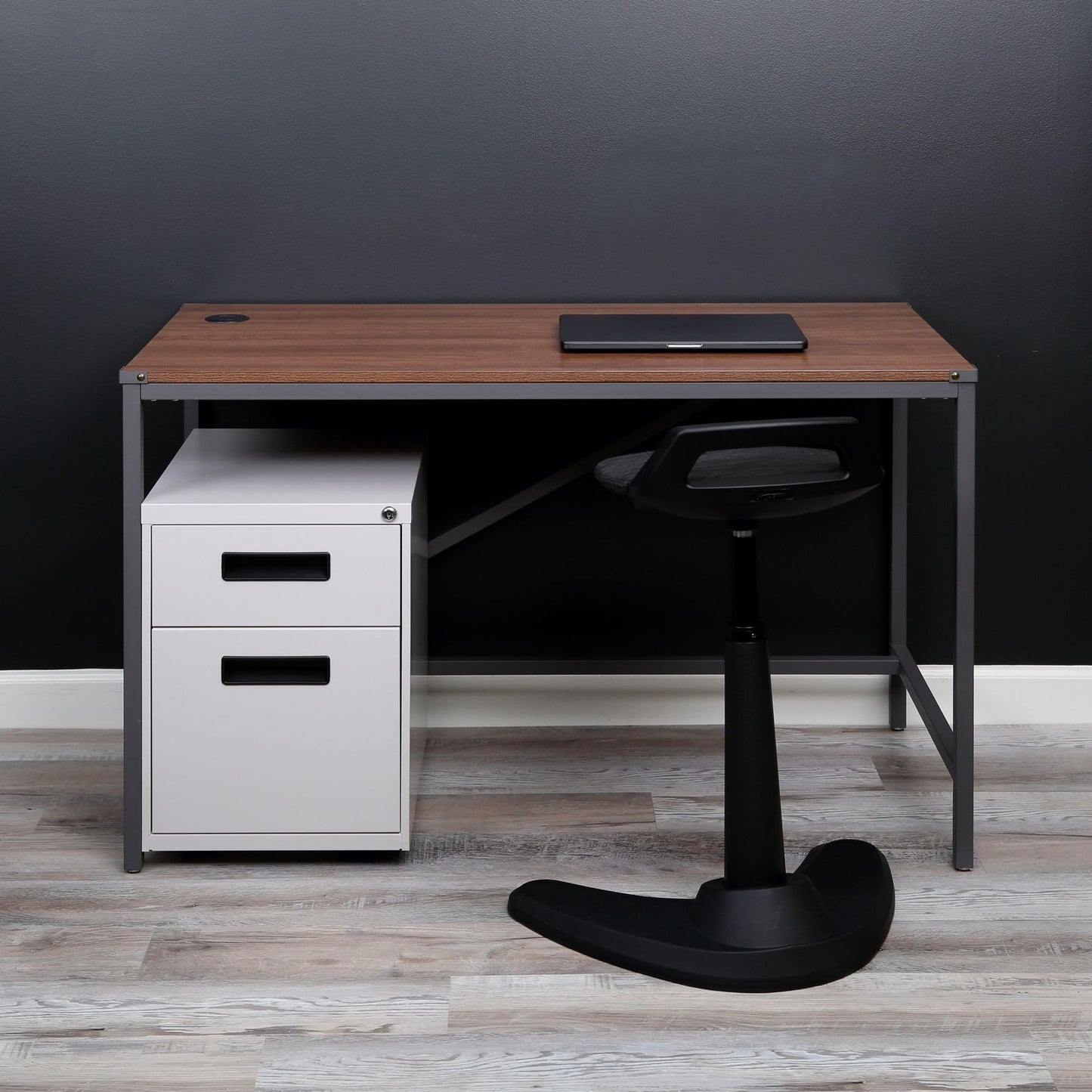 Alera ALE Two-Drawer Metal Pedestal File, 14 7/8w x 19 1/8d x 21 3/4h, Light Gray