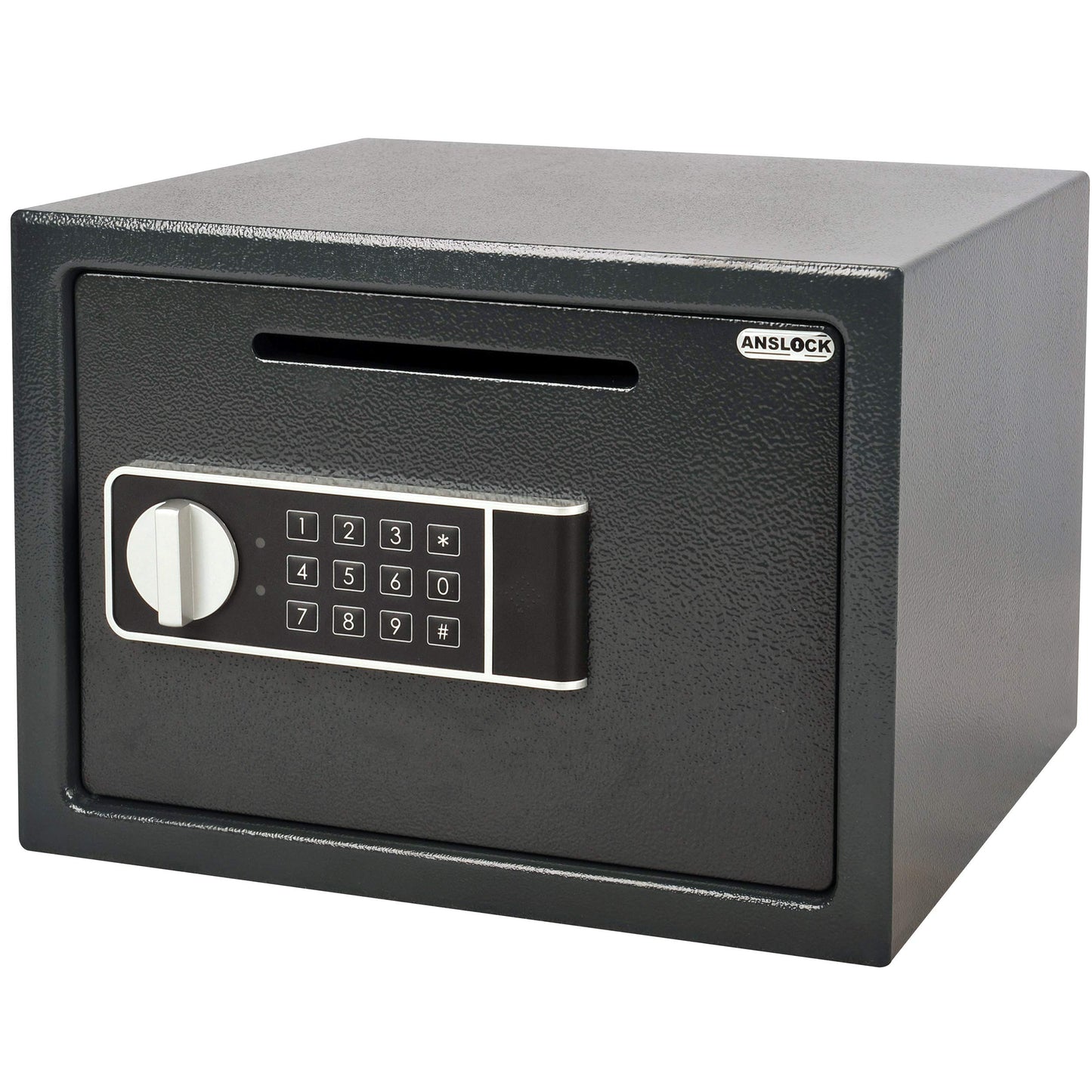 ANSLOCK Drop Slot Safes Depository Safe, Security Keypad Cabinet Safes, 0.58 Cubic Ft Home Hotel security Safe Box with a Front Drop Slot for Cash, Bank Slips, Bills