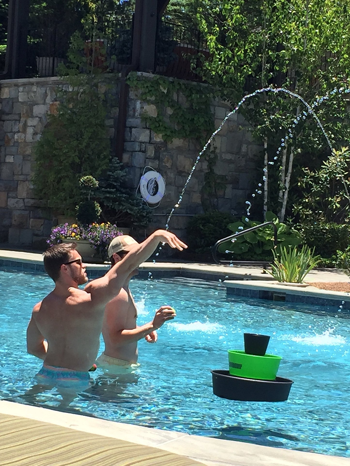 BULZiBUCKET Game by Water Sports - Beach, Tailgate, Camping, Yard, and Pool Games- Indoor/ Outdoor Kids Toys - Pool Accessories Perfect for Family Game Night (Green/Black)
