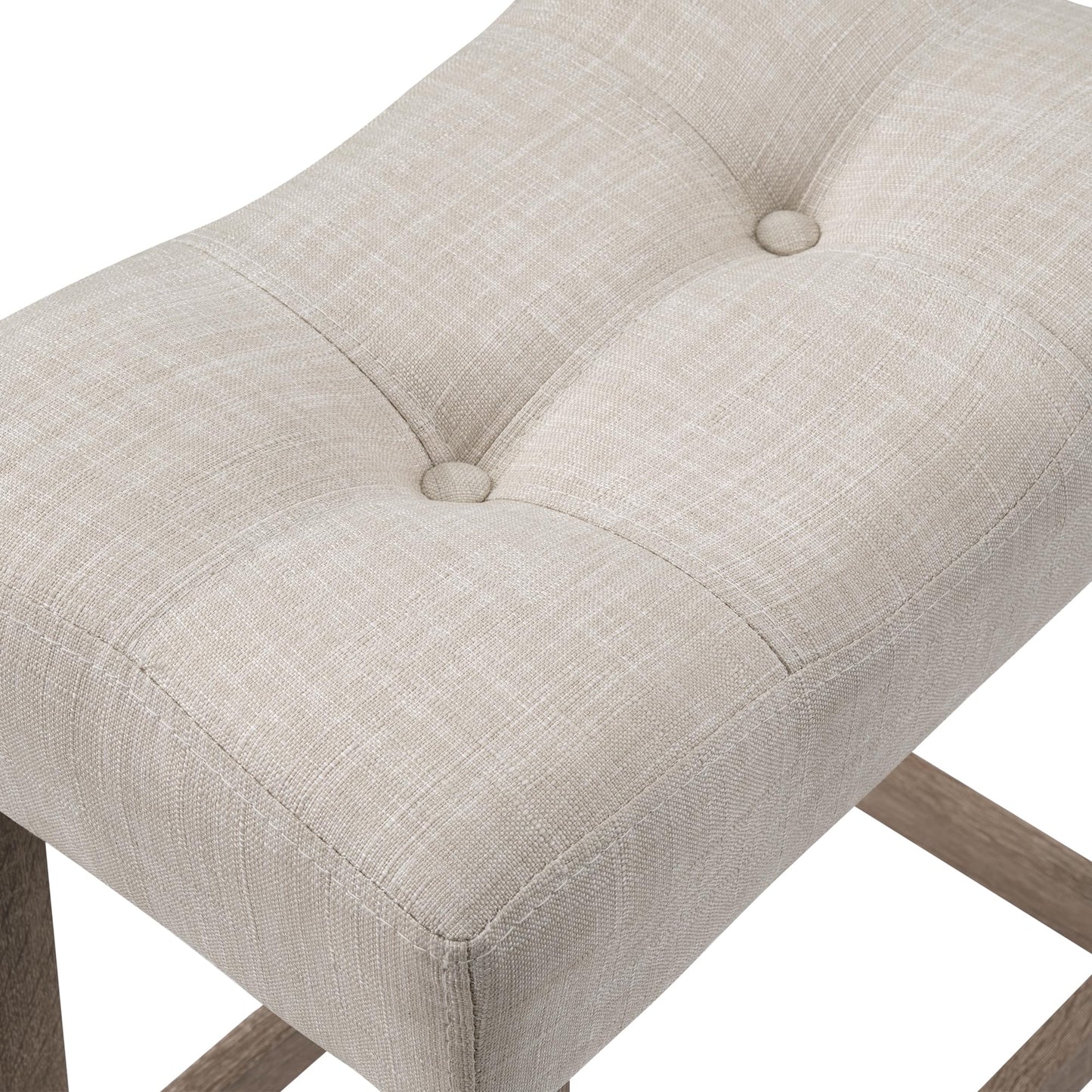 DUHOME 3 Piece Bar Table Set,Dining Bar Table and 2 Chairs Set with Charging Station Industrial Breakfast Table with 2 Padded Stools Rustic Bar Kitchen Dinning Room Living Room Cream