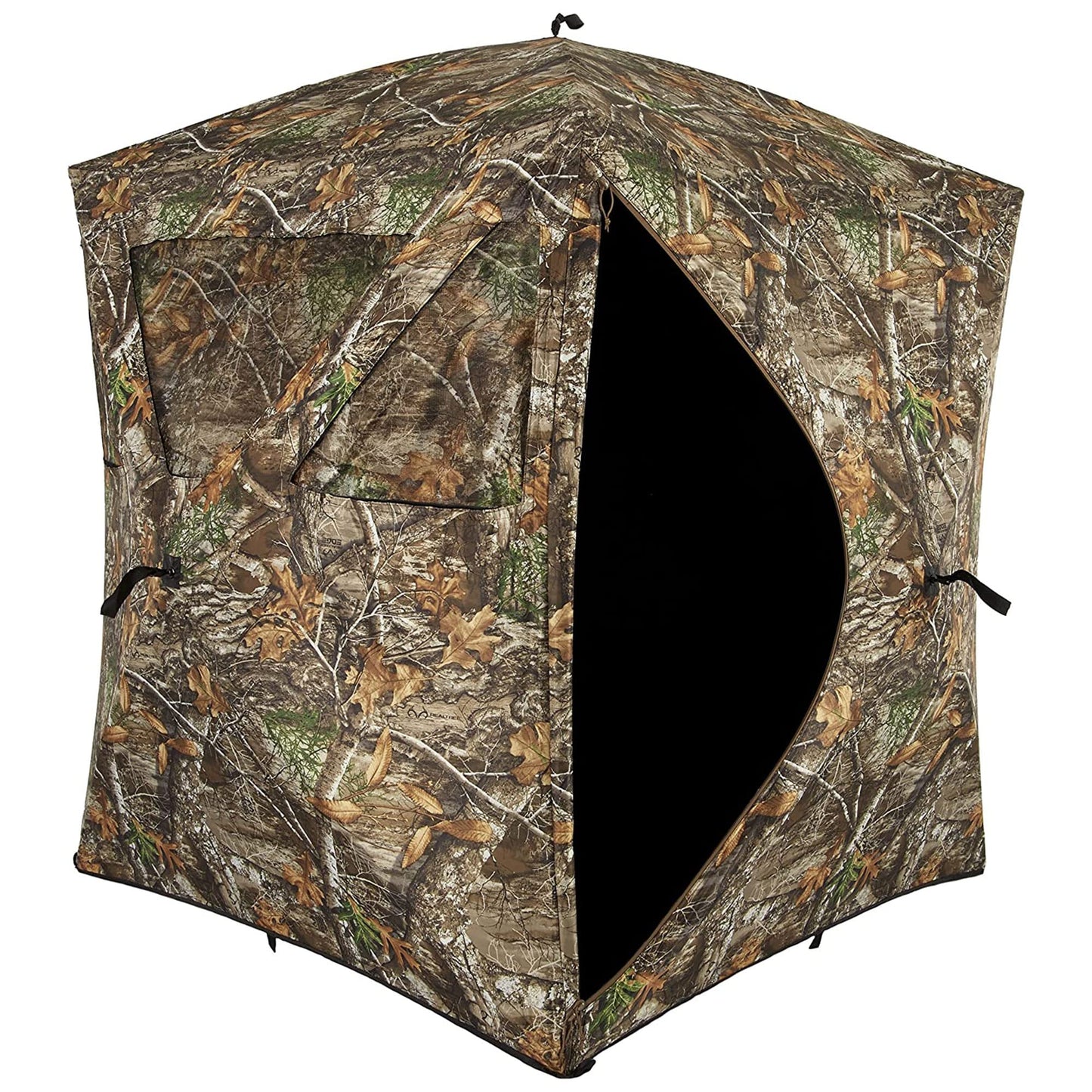 Ameristep Care Taker Portable Pop Up 2 Person Ground Hunting Concealment Blind with Mesh Window and Premium ShadowGuard, RealTree Edge