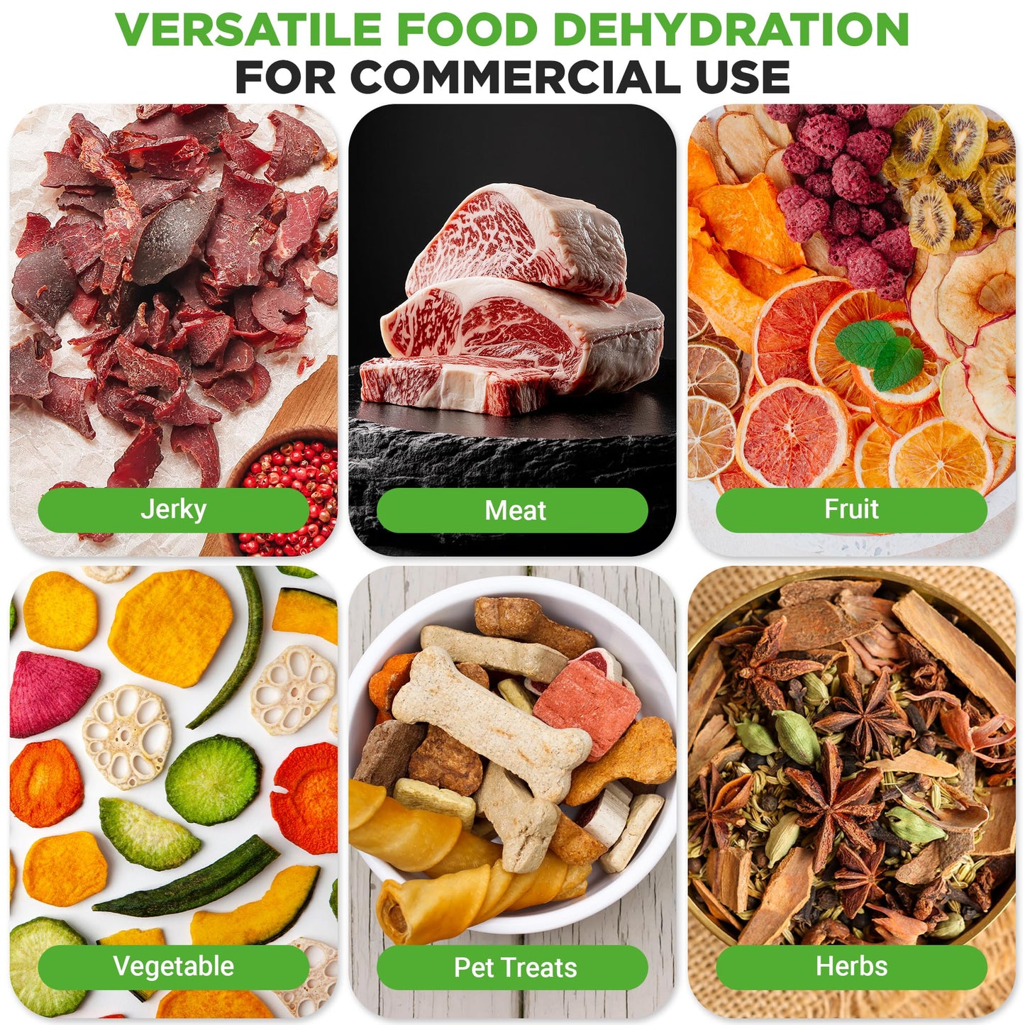 NutriChef 20 Layer Commercial Food Dehydrator Machine - Includes 20 Stainless Steel Trays, Built-in Digital Timer and Temperature Control, Ideal for Jerky Meat, Fruit, Pet Treats, and Vegetables