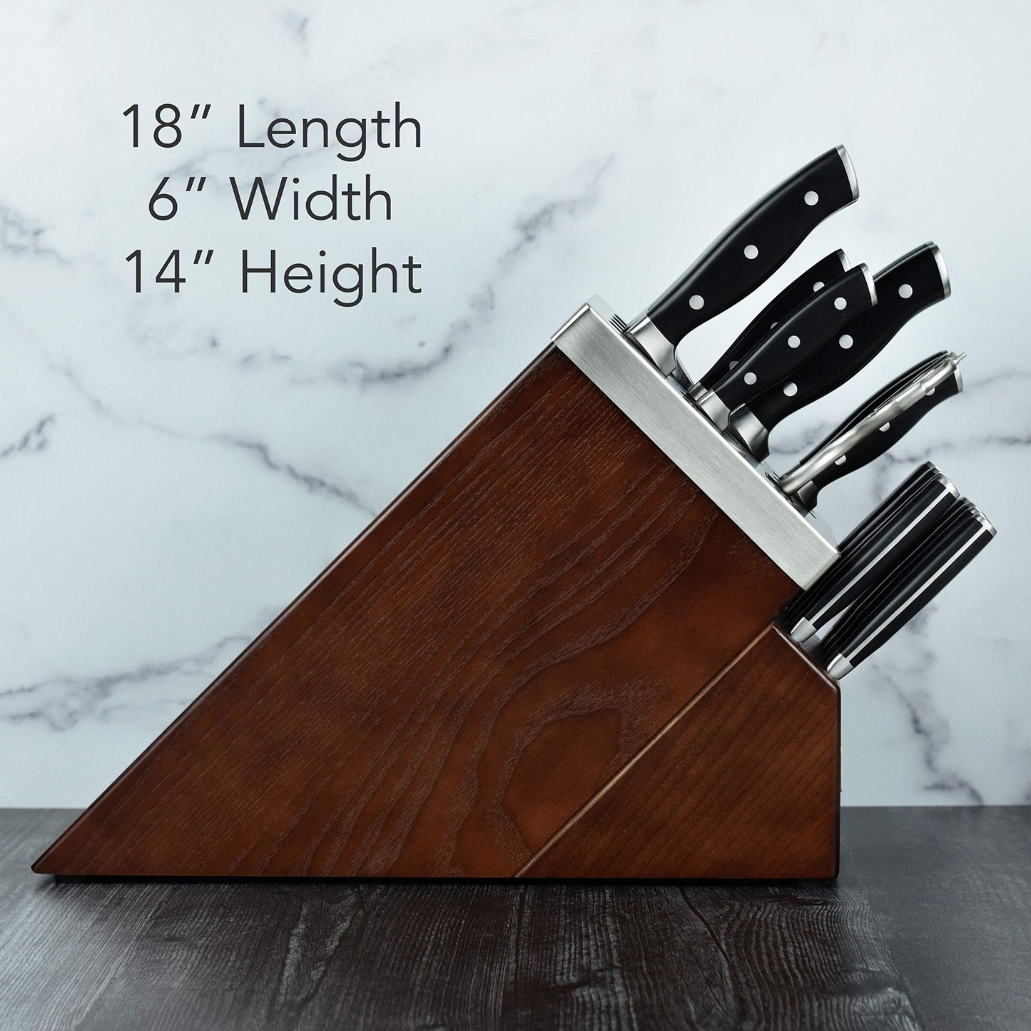 Henckels Forged Accent 20 Piece Self Sharpening Knife Block Set - Black Handles