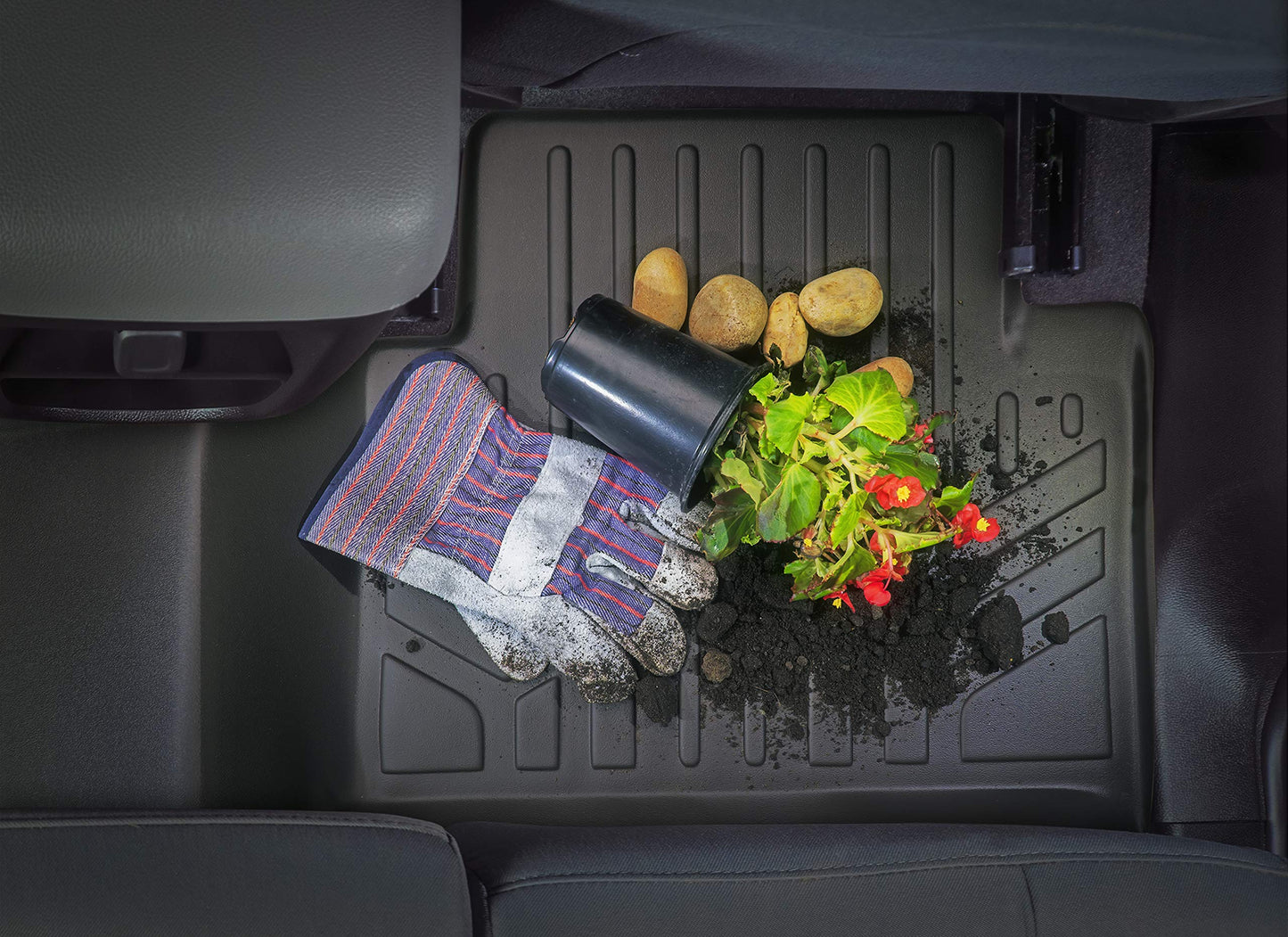 MAXLINER Custom Fit Floor Mats 2 Rows and Cargo Liner Trunk Set Compatible with 2016-2018 Lincoln MKX