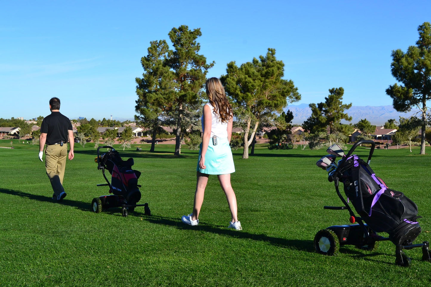 CaddyTrek R2 Red Electric Golf Follow Cart