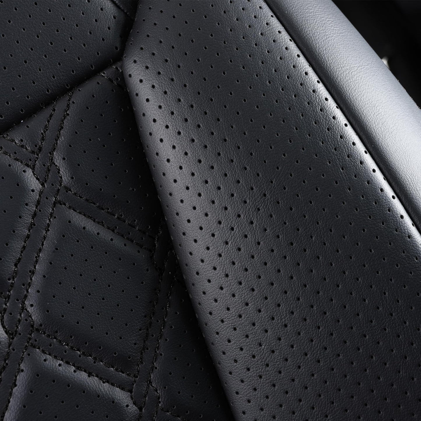 Huidasource Custom Fit RAV4 Front Car Seat Covers, Leather Seat Cushion Cover Accessories Fit for 2019-2024 Toyota Rav4 XLE LE XLE Premium Limited(Not for Hybrid/Adventure/TRD Off-Road/Prime, Black)