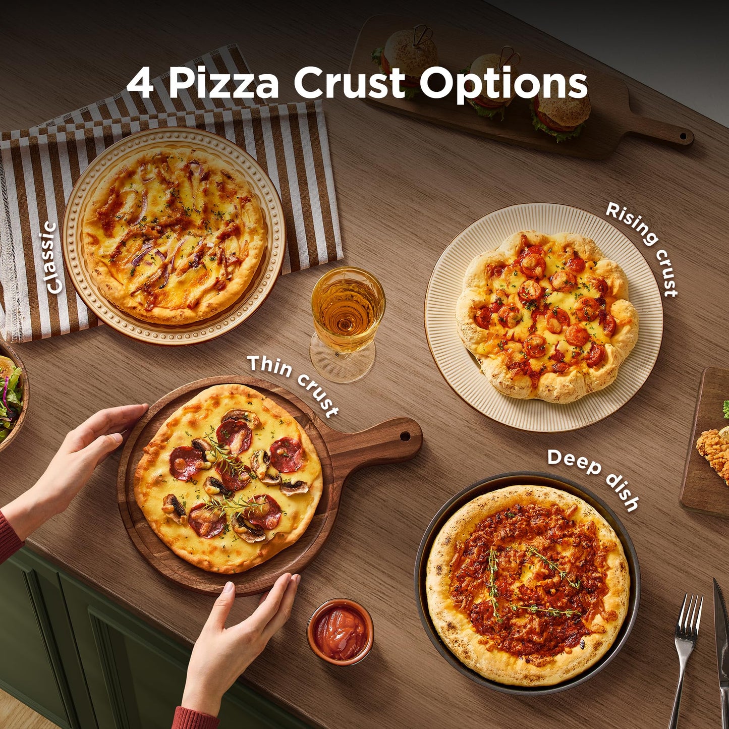 Midea Flexify Pro 10+4 Toaster Oven Air Fryer Combo, Graphene Juicy-Lock Cooking, French Door Countertop Oven, 450°F Flash Air Fry, 26.4 QT Stainless Steel
