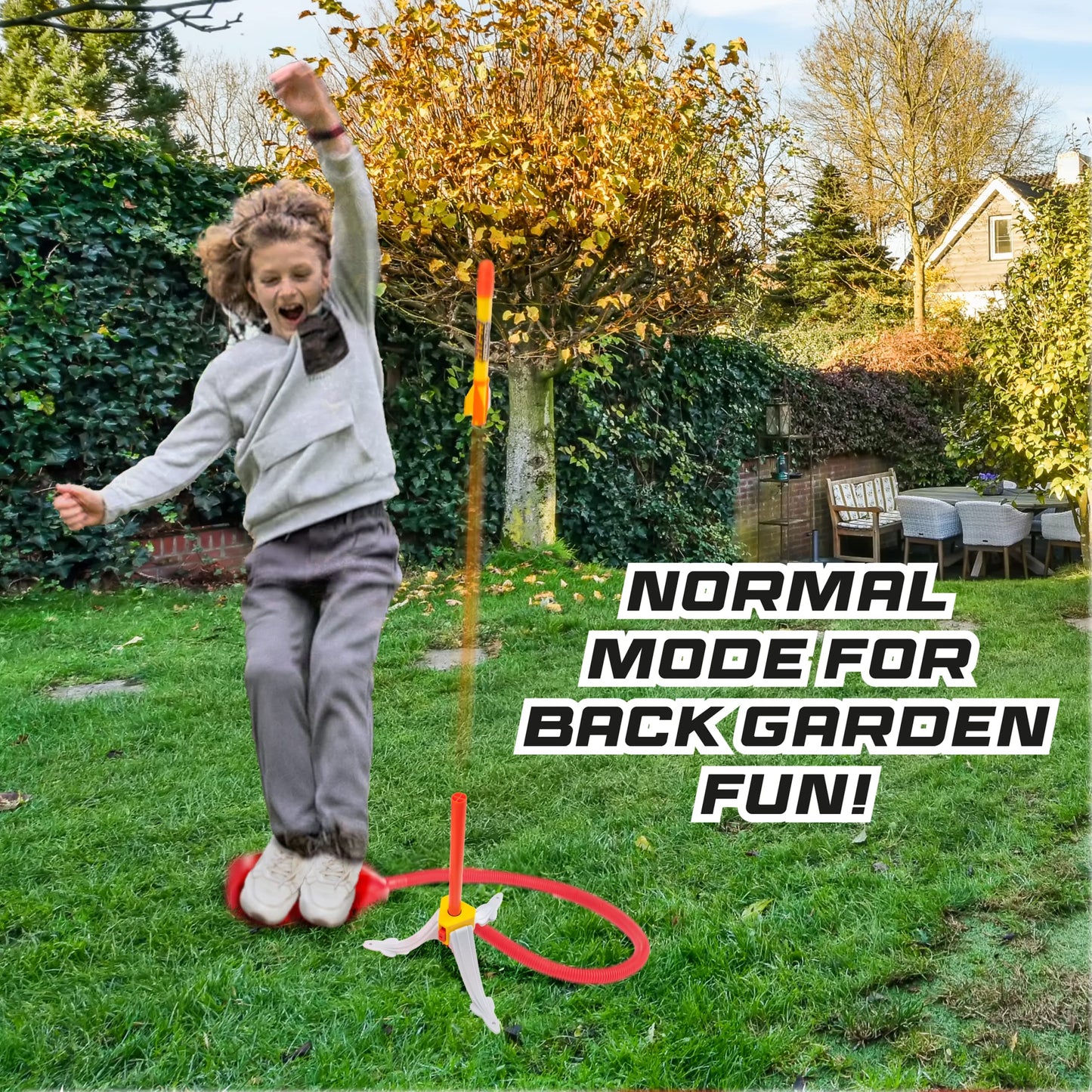 Flybar Hypr Rocket Launcher for Kids - Patented Design, Reach up to 500 Feet, Dual Pack with 2 Launchers & 4 Rockets, Connectable, Indoor/Outdoor Toys and Games